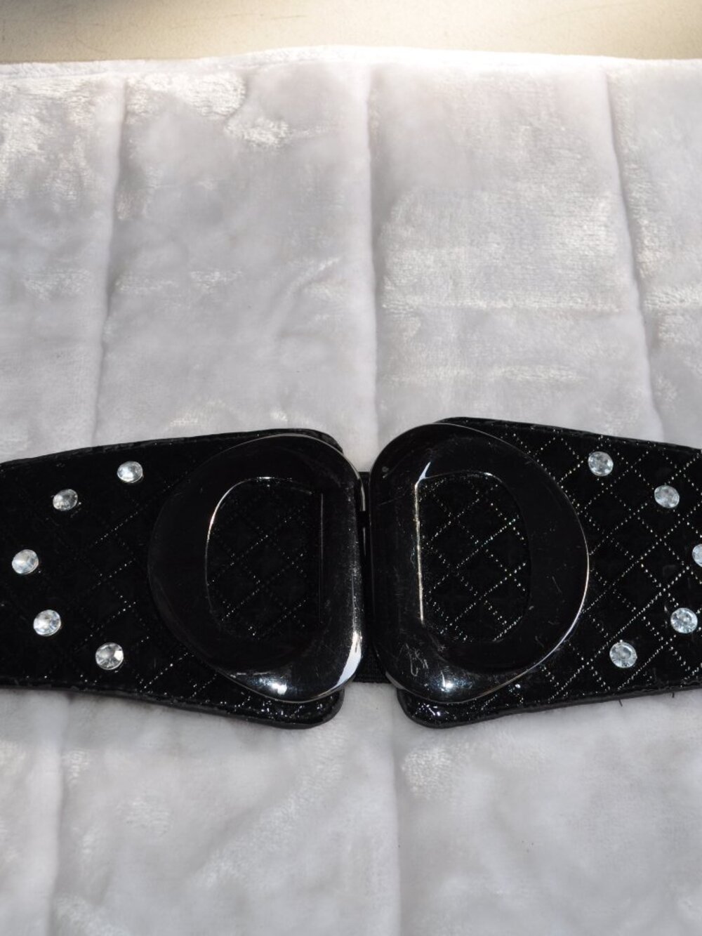 Women's Belt retro vintage Stretchy Cinch Belt 3 Inch Wide High Waist black
